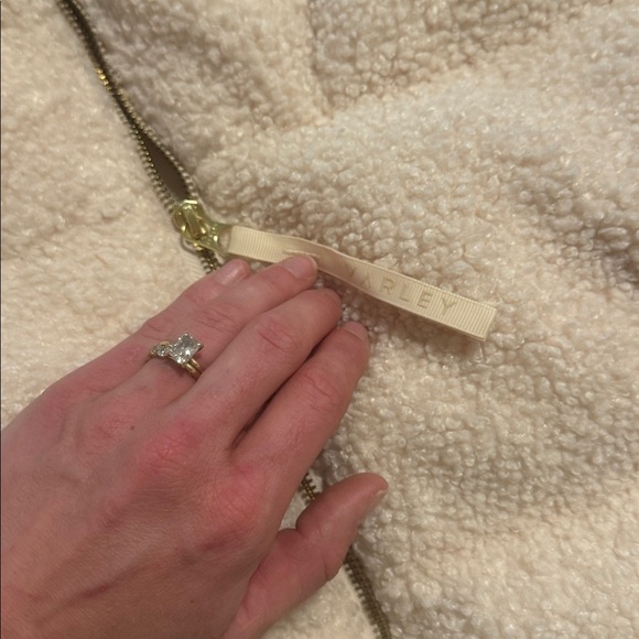 Varley Women's Sherpa Puffer Jacket Size Large - Cream - Picture 4 of 5